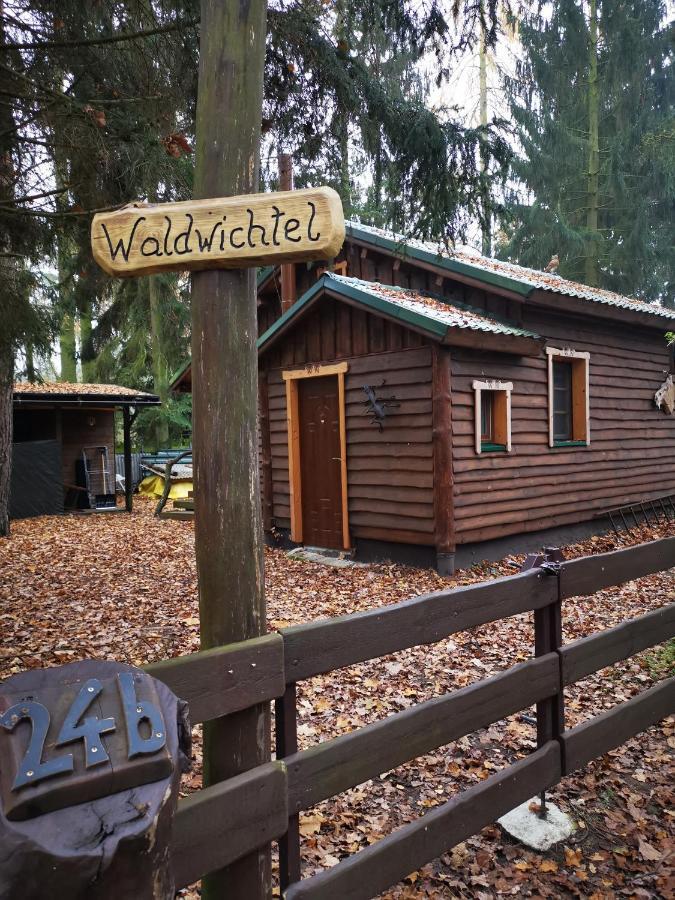 Holzhaus Waldwichtel Am Wald Und See Нойрупин Екстериор снимка